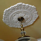 fitted Victorian Plaster Ceiling Rose in yellow room 850mm dia. 