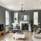 Acanthus Leaf Plaster Ceiling Rose in cosy main room