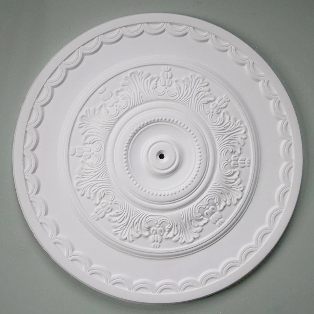 Acanthus Leaf Plaster Ceiling Rose from above