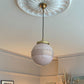 1930's Floral Style Plaster Ceiling Rose in furnished room