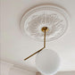 Ornate Floral Plaster Ceiling Rose from below