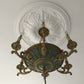 Ornate Floral Plaster Ceiling Rose from beneath