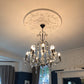 Large Plaster Ceiling Rose in large main room