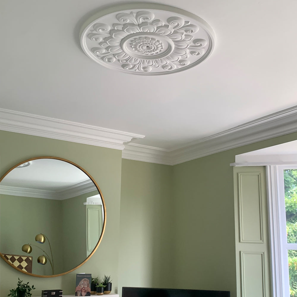 Large Floral Ceiling Rose 830mm LPR073 | Plaster Ceiling Roses