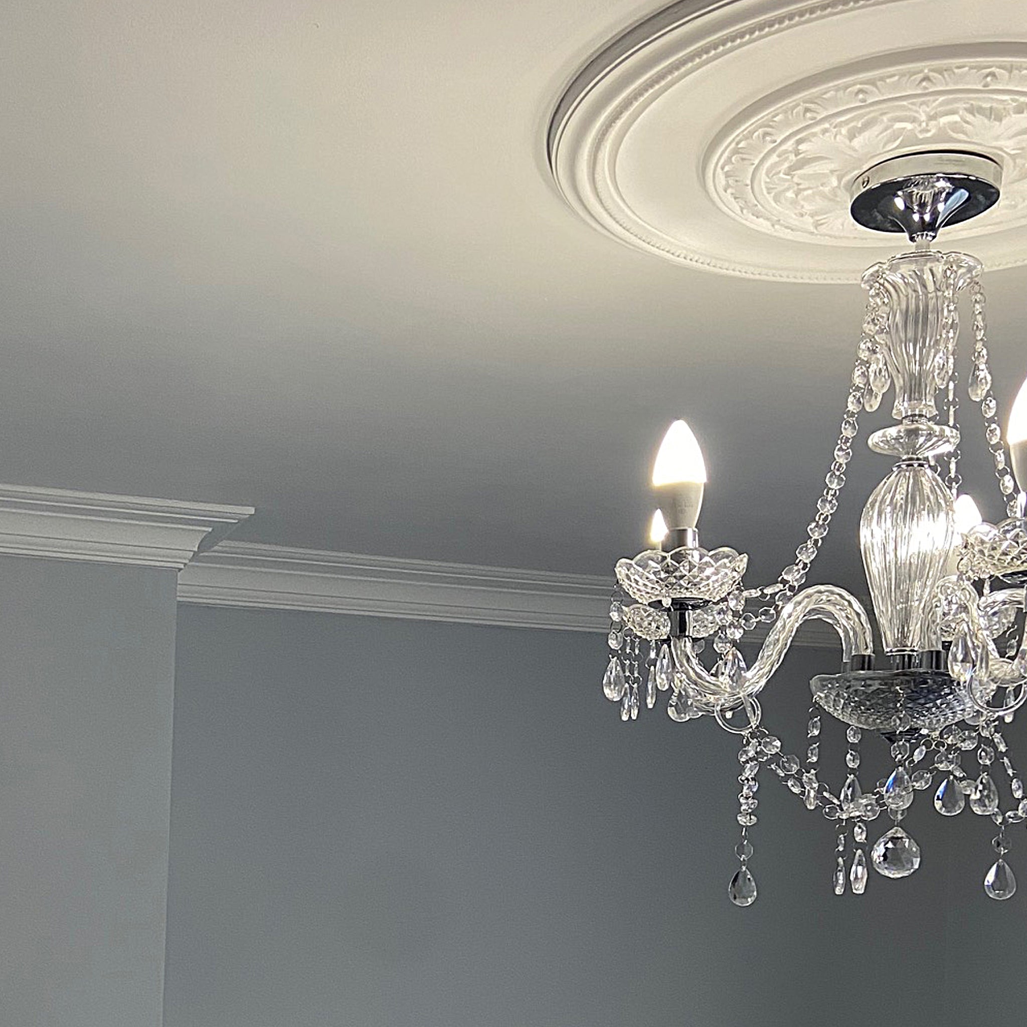 Coving Contemporary Plaster Coving 120mm MPC025 | Plaster Ceiling Roses
