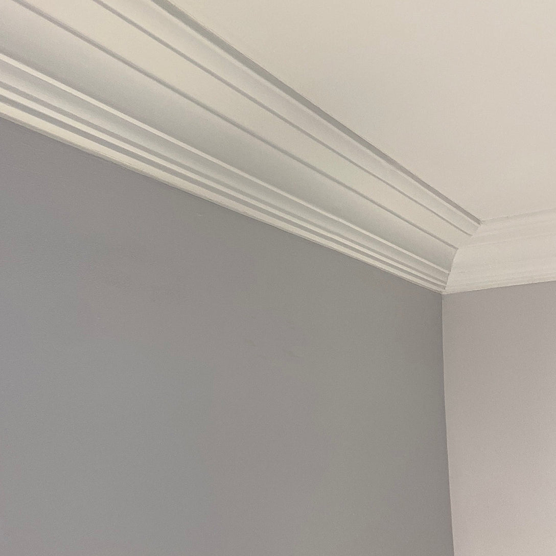 digital image showing aspect of Plaster Coving section 110mm Drop 