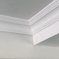 Plaster Coving Classic shown in a white room 90mm Drop 