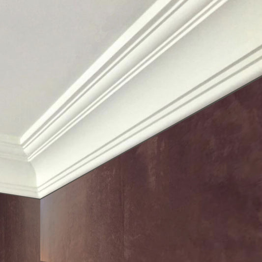 Classic Plaster Coving in naturally lit room