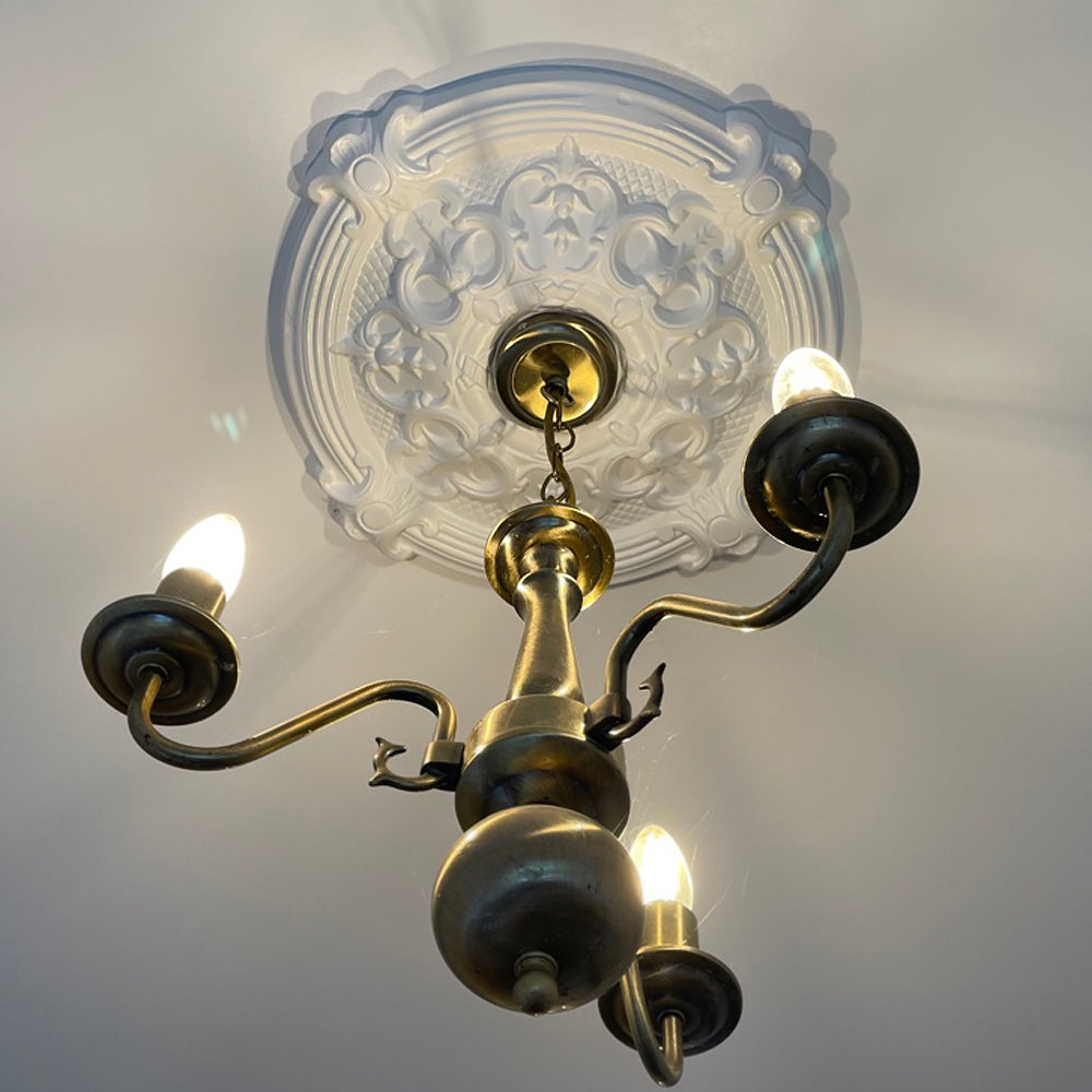 Gothic Plaster Ceiling Rose in period room