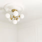 Sunflower Plaster Ceiling Rose in bright room