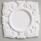 Art Nouveau Square Plaster Ceiling Rose shown before installation 560mm dia. 