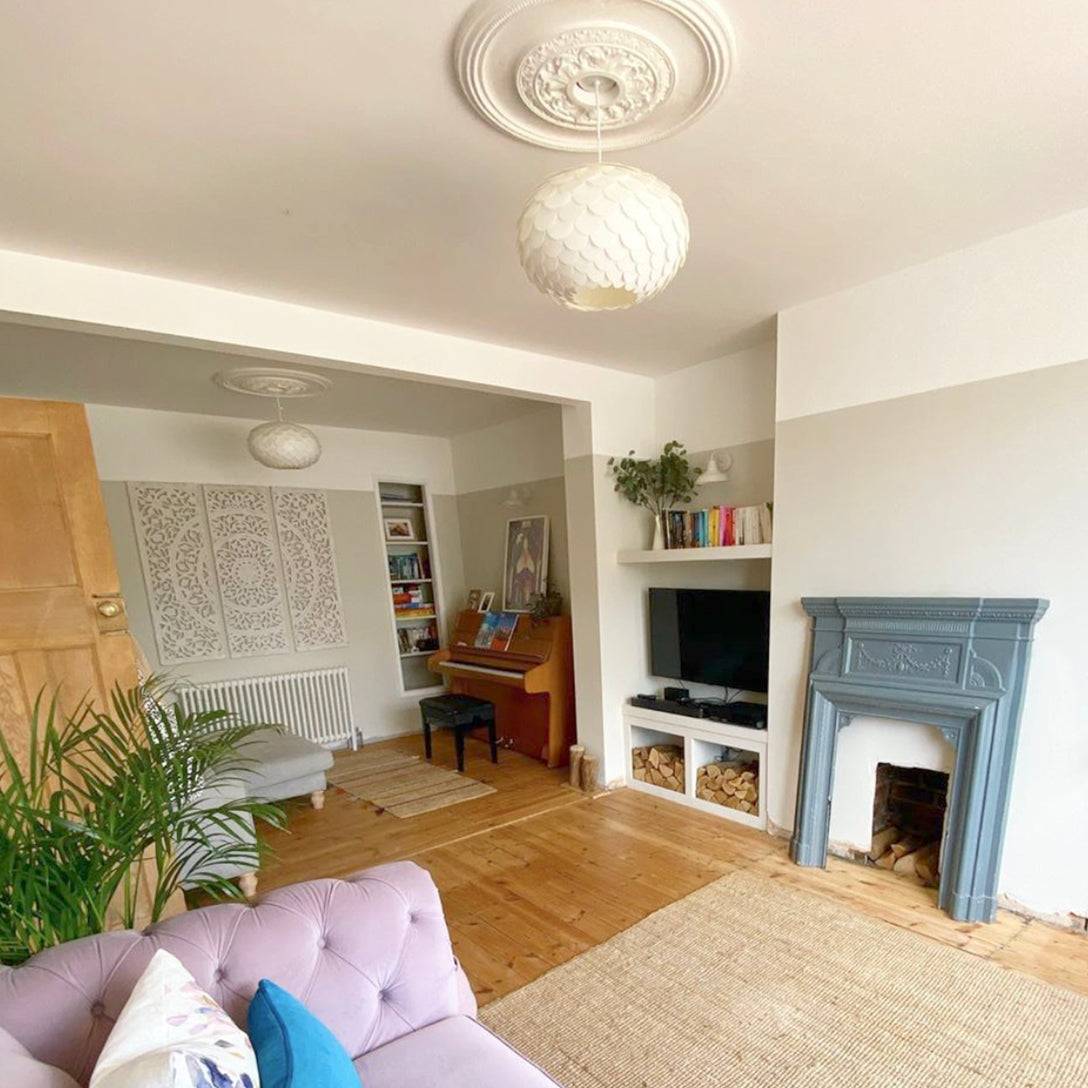 Plaster Ceiling Rose Plain Acanthus in main family room