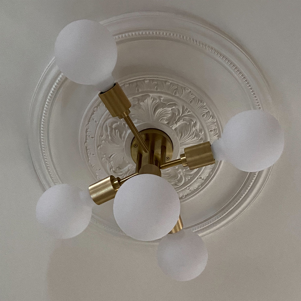 Plaster Ceiling Rose Plain Acanthus display