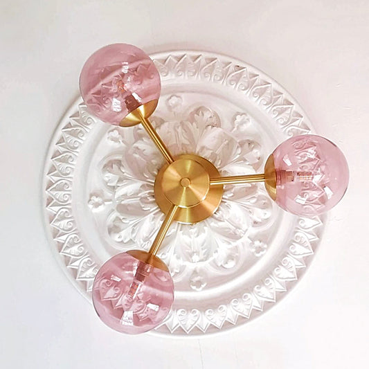 Ornate Victorian Plaster Ceiling Rose from below