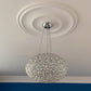 Plain Spun Plaster Ceiling Rose from below