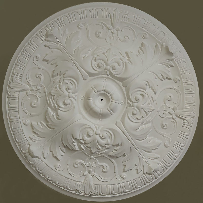 Victorian Acanthus Plaster Ceiling Rose from below