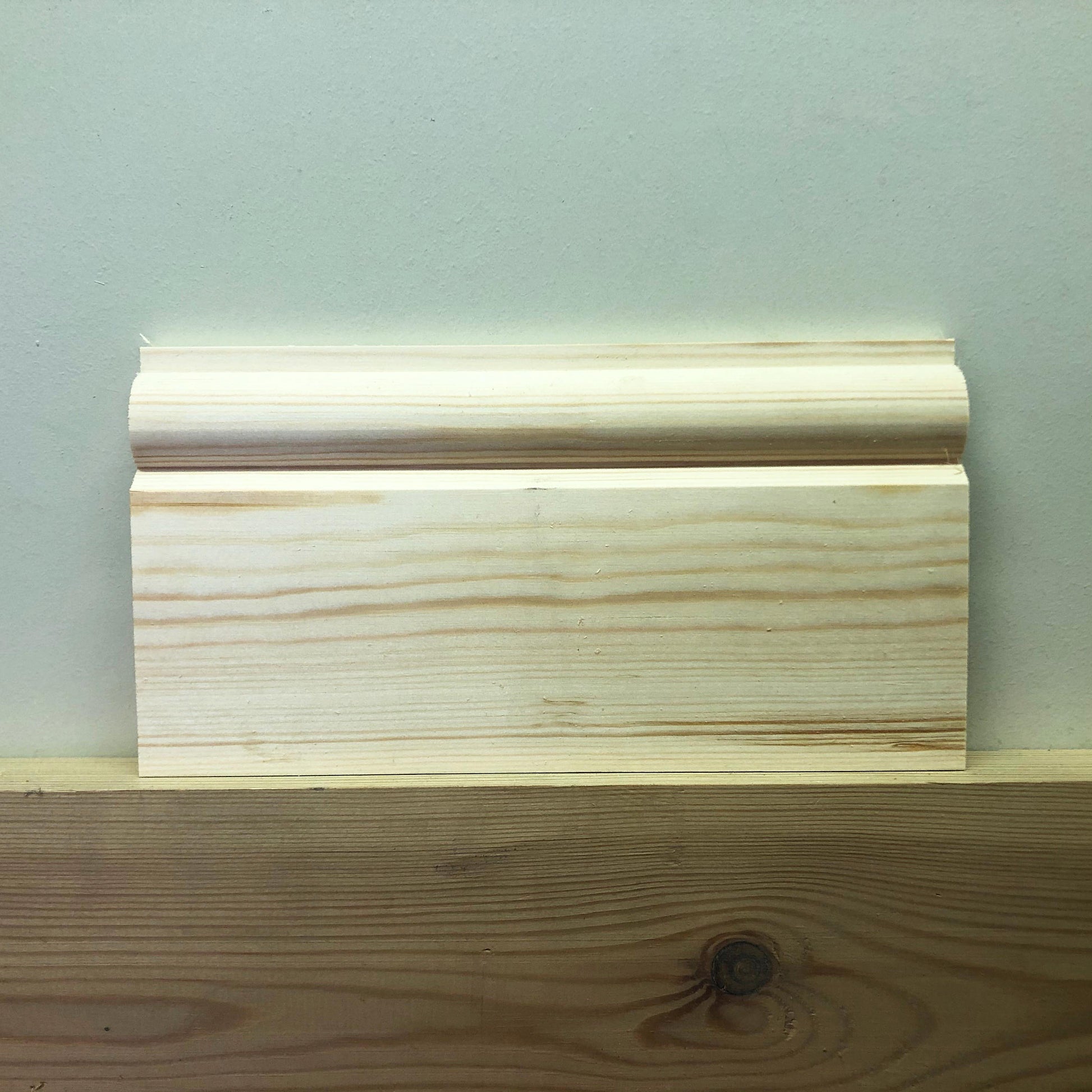 short section of Antique Victorian Skirting Board 117mm x 21mm 