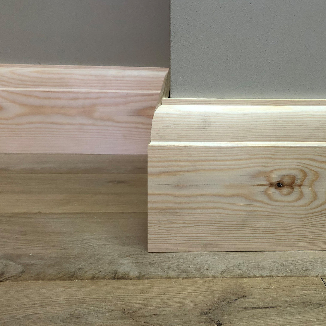 section of Victorian style Timber Skirting Board - 168mm x 21mm