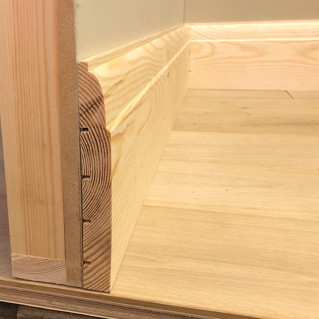 photo of Classic Timber Skirting Board side view -  168mm x 21mm