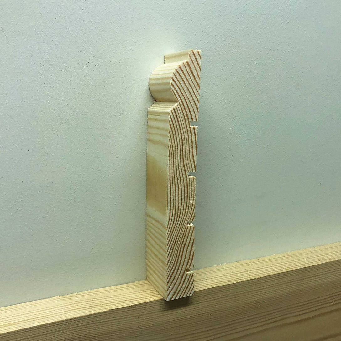 photo of small section of Torus Timber Skirting Board 168mm x 21mm 