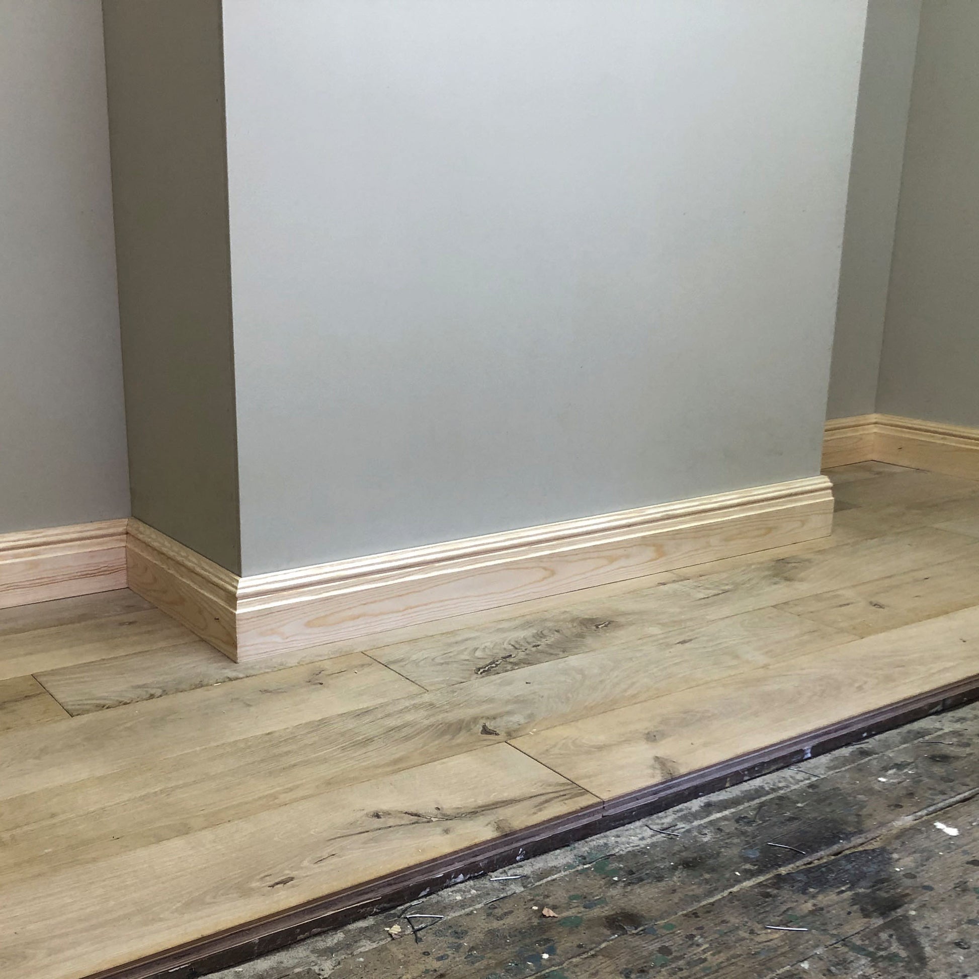 fitted Victorian Timber Skirting Board - 117mm x 21mm 