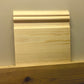 small cut-off section of Nine Inch timber Skirting Board 215mm x 21mm 