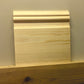 small cut-off section of Nine Inch timber Skirting Board 215mm x 21mm 