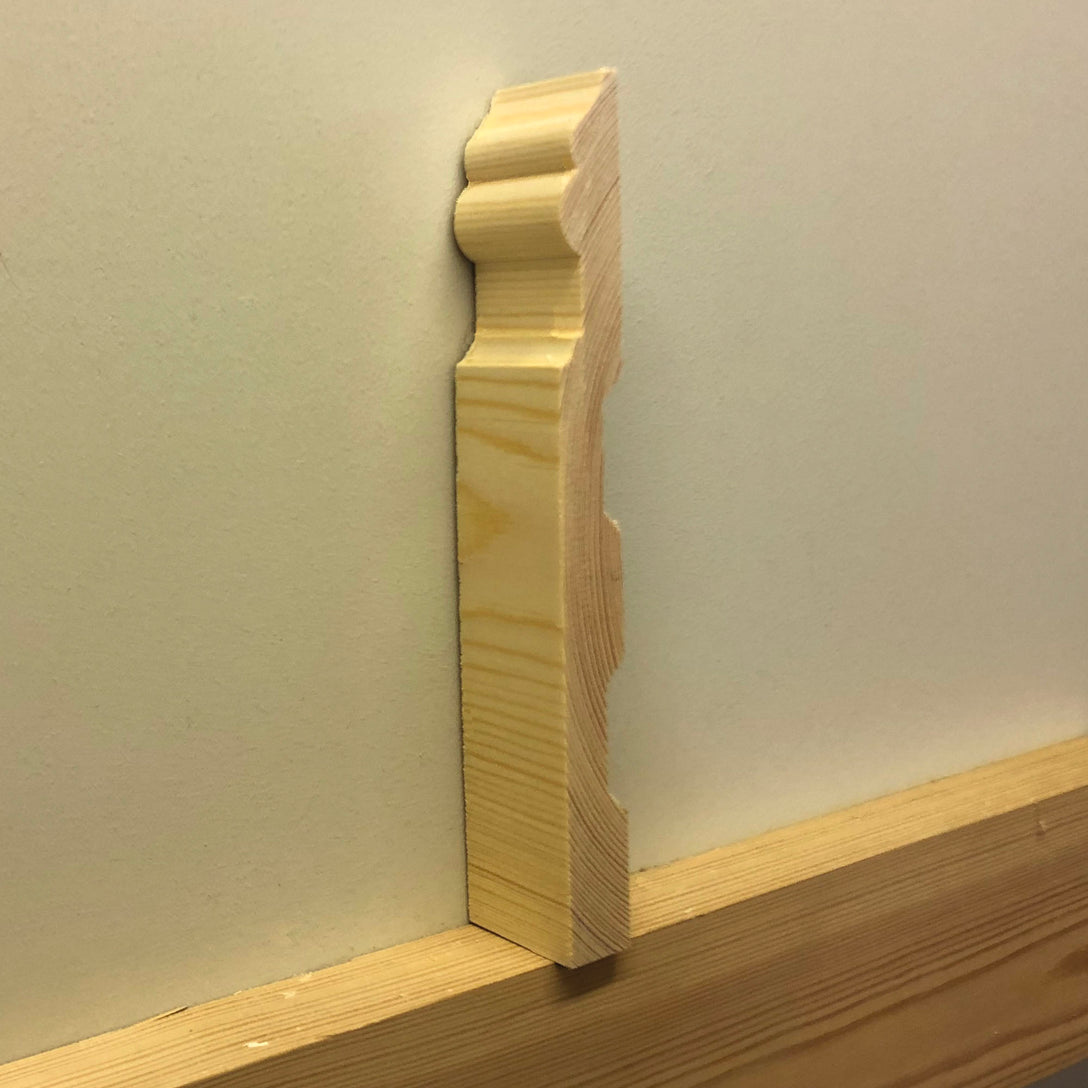 side profile of Nine Inch timber Skirting Board 215mm x 21mm