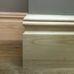 close up photo showing Nine Inch timber Skirting Board details 215mm x 21mm
