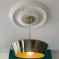 Sunflower Plaster Ceiling Rose in natural light