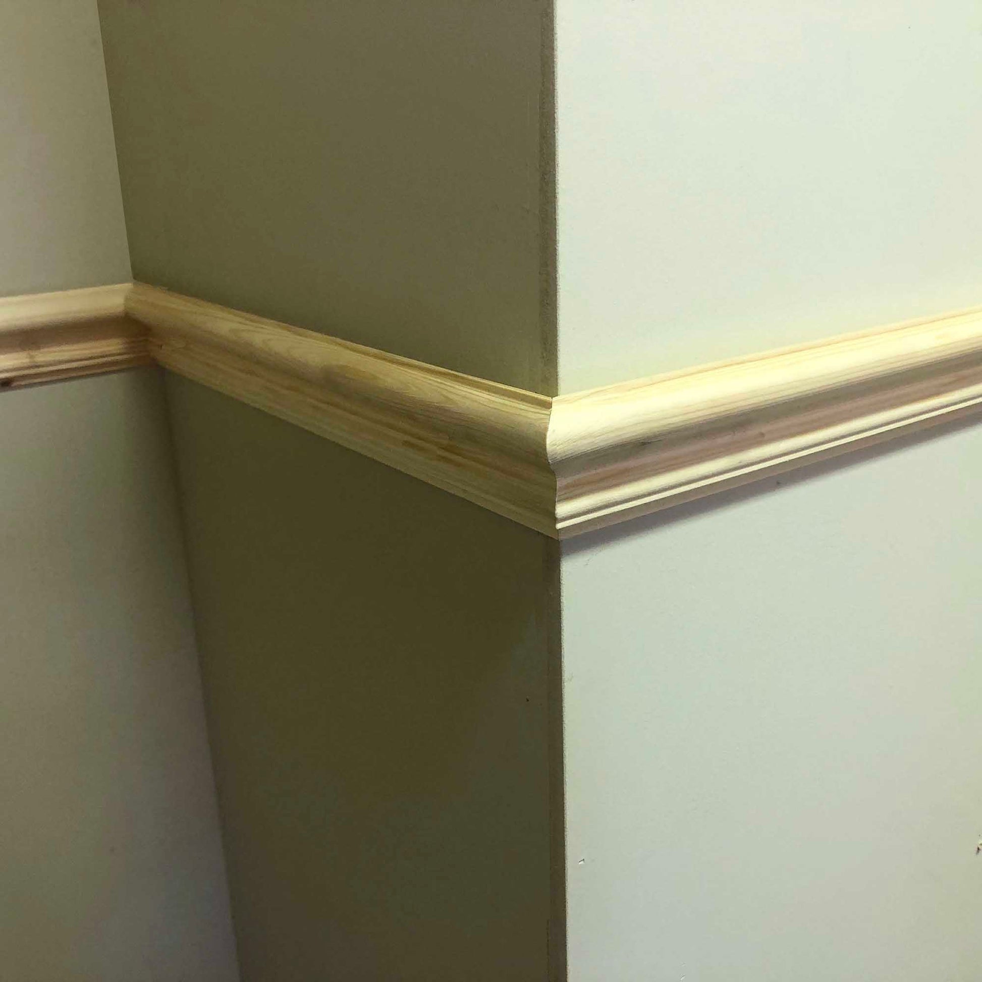 example of fitted timber victorian style picture rail