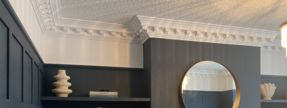 Large Victorian Modillion cornice in main room