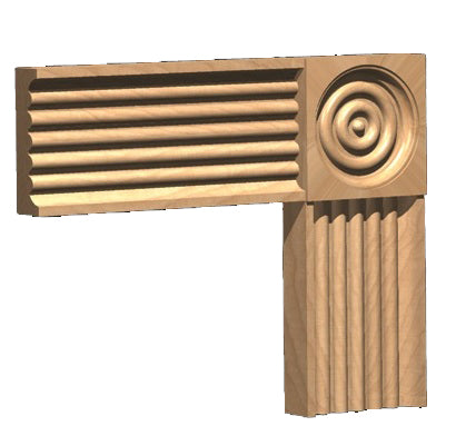 digital image showing Timber Corner Block details 71mm x 71mm x20mm 