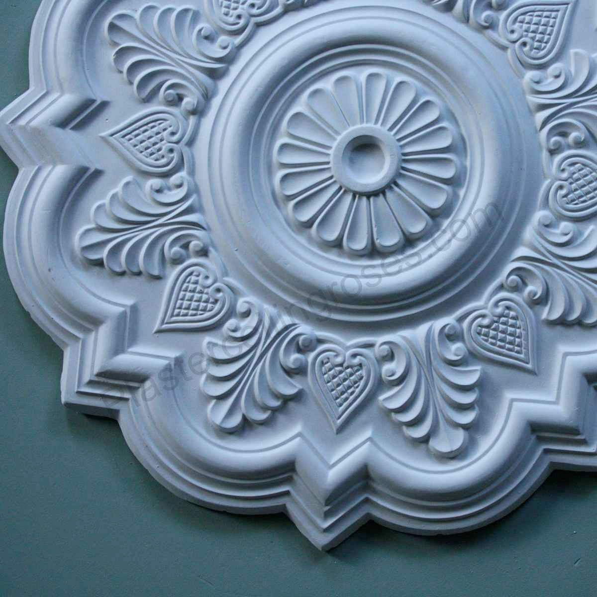 Palmette Plaster Ceiling Rose detailing overview