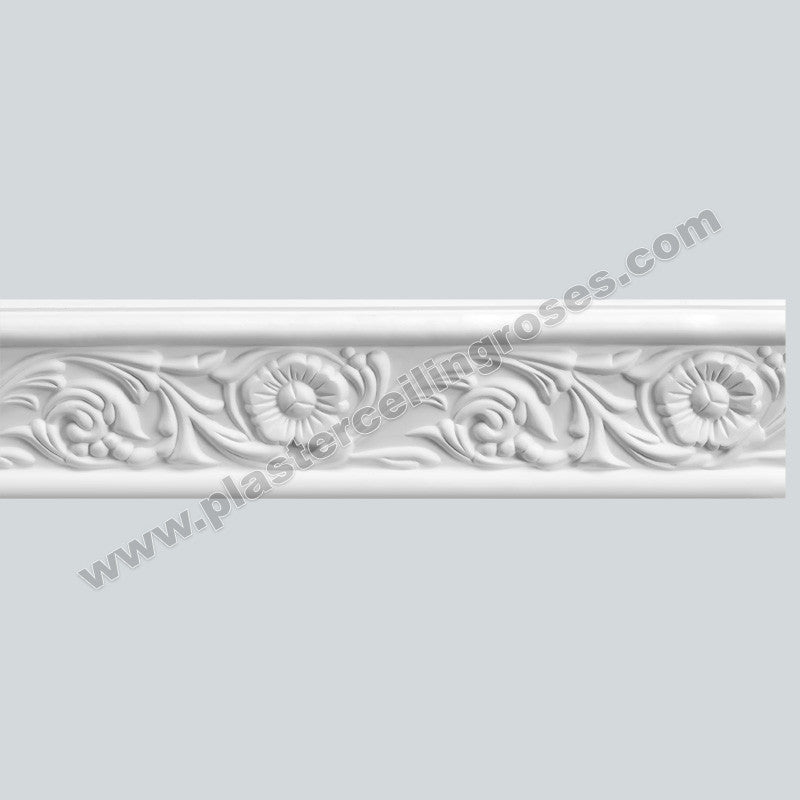 Floral Dado Rail against white background