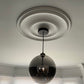 Plain Spun Plaster Ceiling Rose in modern room