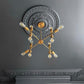 Acanthus Leaf Plaster Ceiling Rose in grey colour