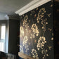 Victorian Cornice Classic 135mm Drop shown with floral wallpaper