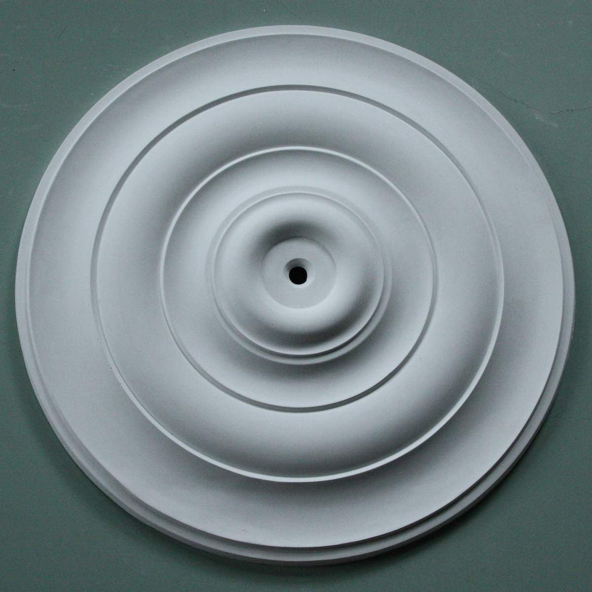 Plain Spun Plaster Ceiling Rose overview