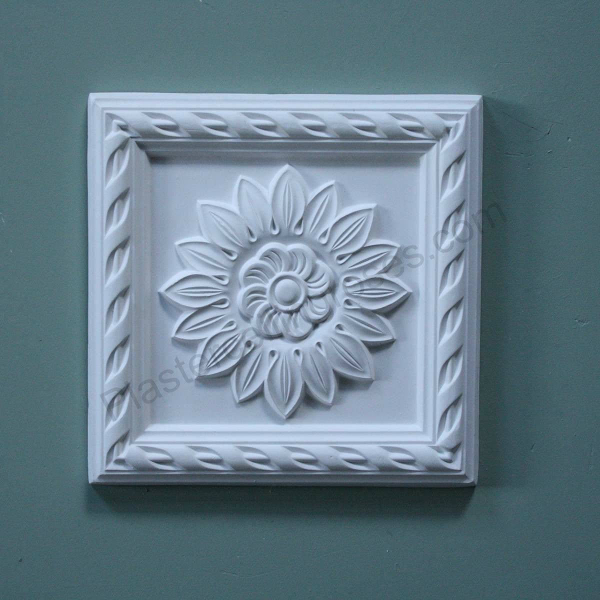Sunflower Plaster Wall Plaque from above