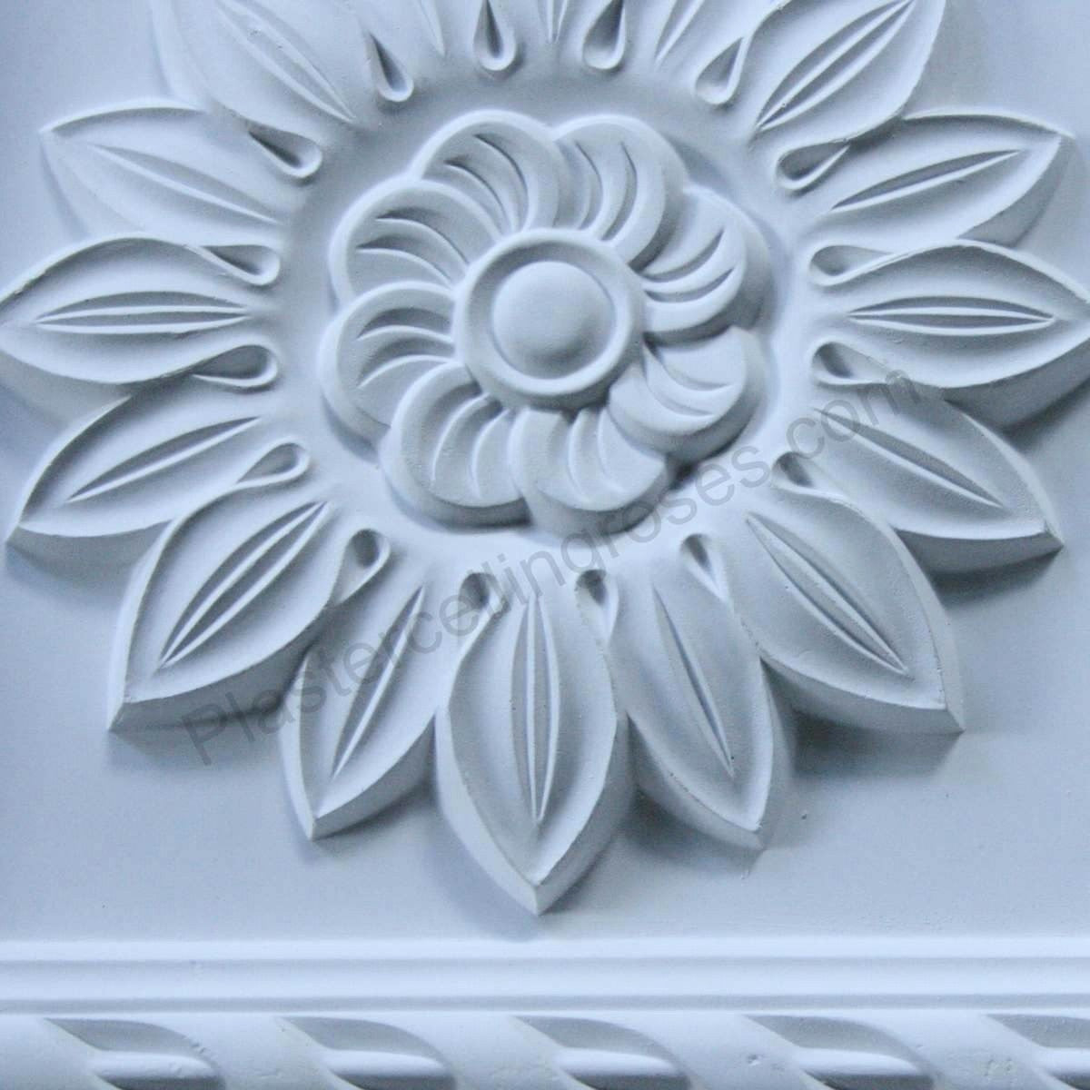 Sunflower Plaster Wall Plaque detailing