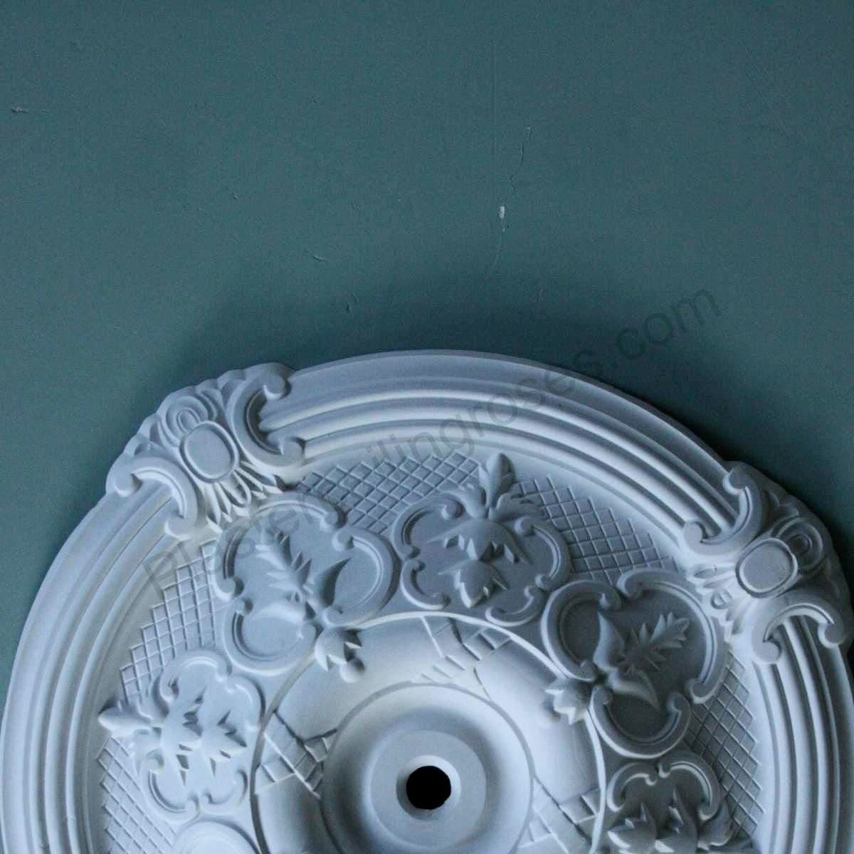 aspect of Victorian Gothic Plaster Ceiling Rose section 680mm dia. 