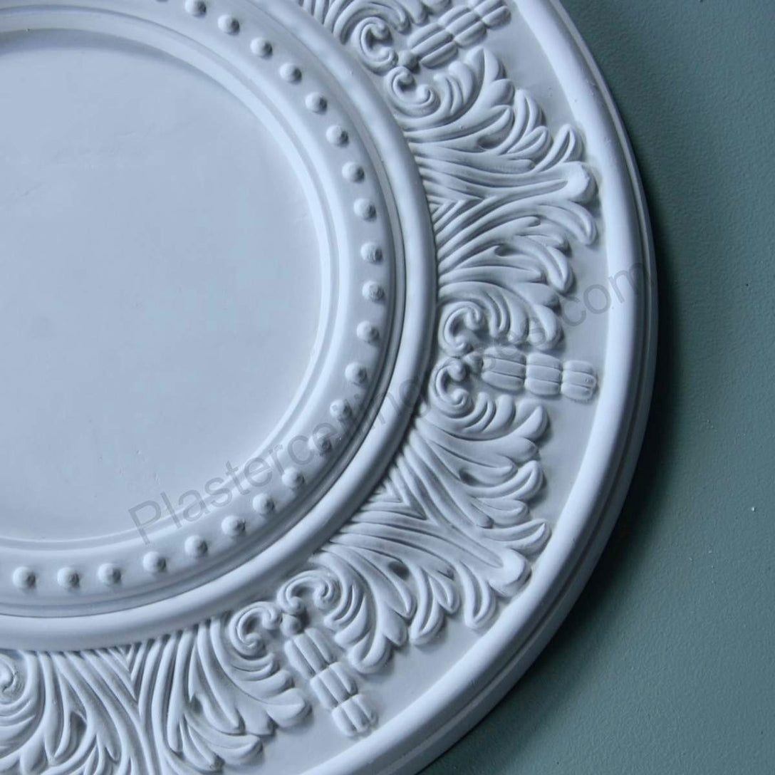 image showing section of a palmette plaster ceiling rose